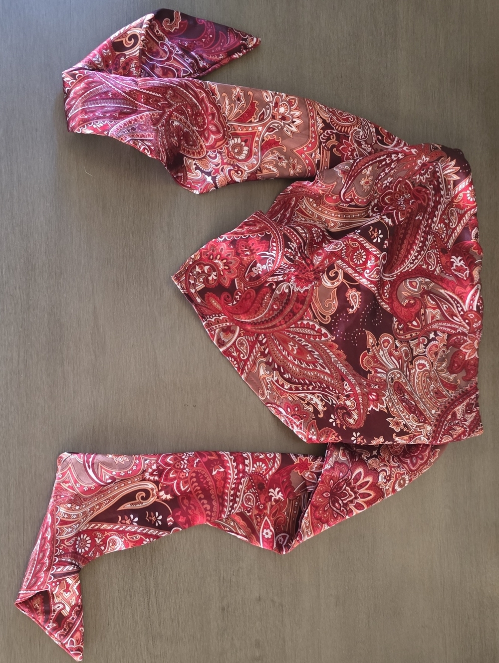 Windsor bandana tie back blouse sz s